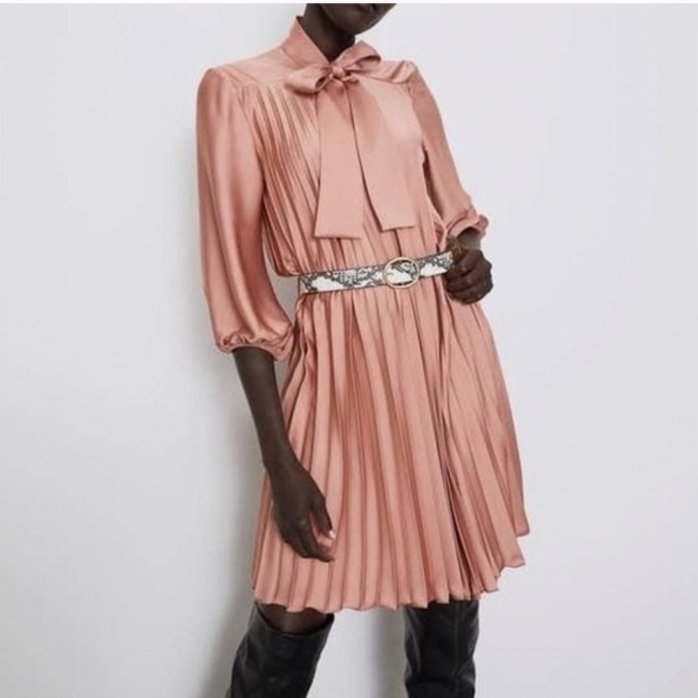 Zara Pleated Midi Dress
